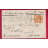 N°23 PARIS ETOILE 22 AVIS CHARGEMENT EN NOIR SUR VERSO R DU HELDER POUR MEAUX SEINE ET MARNE LETTRE COVER