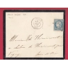 N°60 PARIS ETOILE EVIDEE BUREAU CENTRAL P3631 POUR VIGNY SEINE ET OISE INDICE 13 LETTRE COVER
