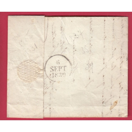 CURSIVE GRATTEE 62 RANDAN PUY DE DOME T13 AIGUEPERSE PUR RIOM 1830 INDICE 11 LETTRE COVER
