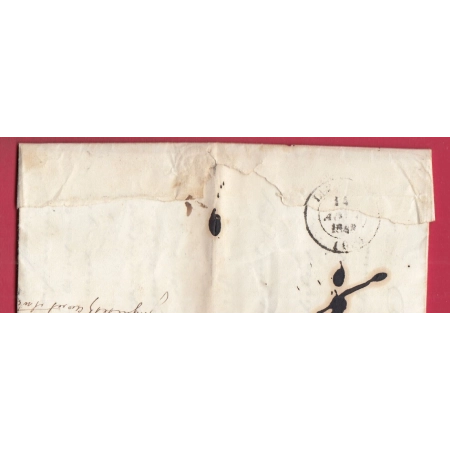 CAD TYPE 13 MARINGUES PUY DE DOME BOITE RURALE C CHARNAT 1849 POUR LEZOUX LETTRE COVER