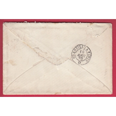 N°29 GC 4971 AUBE ORNE CAD TYPE 24 INDICE 14 POUR PARIS LETTRE COVER