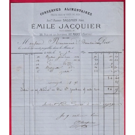 N°60 DU 8 SEPTEMBRE 1871 PRECOCE GC 2188 LE MANS CAD TYPE 16 POUR RAMBOUILLET SEINE ET OISE LETTRE COVER