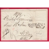N°57 BANDE DE 3 PARIS ETOILE 1 PL DE LA BOURSE POUR VIENNE WIEN AUTRICHE AUSTRIA 1874 SIGNE BRUN LETTRE COVER