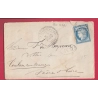 N°60 GC 4571 ST SIMEON DE BRESSIEUX ISERE CAD TYPE 24 POUR TOULON SUR ARROUX SAONE ET LOIRE LETTRE COVER