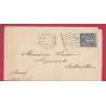 N°69 PARIS DISTRIBUTION AVEC FLEURONS FLAMME RF 1900 REF A00601 AUBERVILLIERS LETTRE COVER