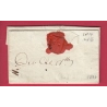 DEBOURSE DE VERSAILLES MANUSCRIT SEINE ET OISE LENAIN N°14 INDICE 16 DEPART SENS YONNE 1790 LETTRE COVER