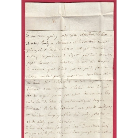 DEBOURSE DE VERSAILLES MANUSCRIT SEINE ET OISE LENAIN N°14 INDICE 16 DEPART SENS YONNE 1790 LETTRE COVER