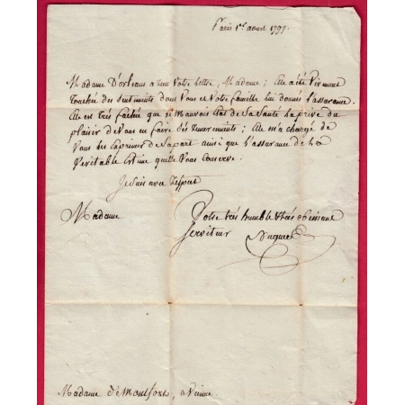 FRANCHISE CONSEIL DES CINQ CENS 1799 TEXTE MADAME D'ORLEANS POUR VIENNE ISERE LETTRE COVER