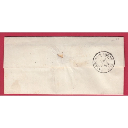 CAD TYPE 15 ST REMY DE PROVENCE BOUCHES DU RHONE OR MAUSSANE POUR TARASCON 1854 LETTRE COVER