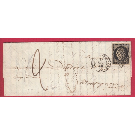 N°3 TTB / SUP GRILLE CLERMONT FERRAND PUY DE DOME TAXE MANUSCRIT 2 MONTAGNAC HERAULT LETTRE COVER
