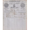 N°14 PARIS CERCLE DE POINTS POUR ROUEN SEINE INFERIEURE LETTRE COVER ETIQUETTE PUB