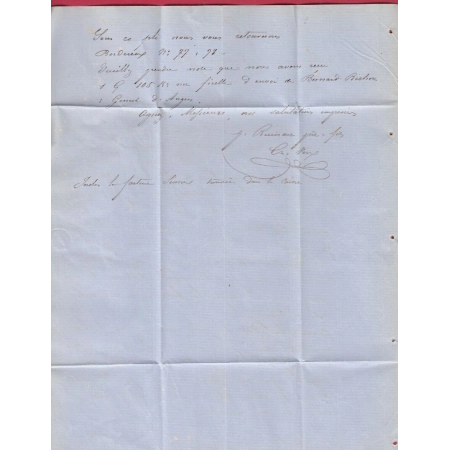 N°14 PC 1183 EPERNAY MARNE TAXE 4 AFFT INSUFF REIMS MARNE LETTRE COVER