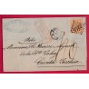 N°23 GC 2240 MARSEILLE 4 POUR CIVITAVECCHIA TAXE MANUSCRIT 40 AFFR INSUF ITALIE ITALIA LETTRE COVER