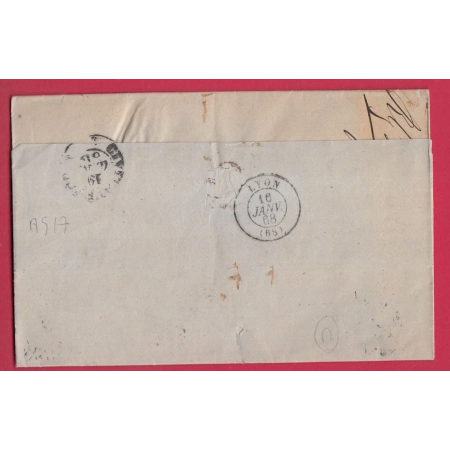N°23 GC 2240 MARSEILLE 4 POUR CIVITAVECCHIA TAXE MANUSCRIT 40 AFFR INSUF ITALIE ITALIA LETTRE COVER