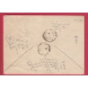 N°21 X2 GC 246 AUTUN SAONE ET LOIRE 1865 TAXE 4 AFFR INSUF POUR COUCHES 1865 LETTRE COVER