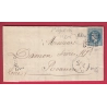 N°29 GC 1285 DECIZE NIEVRE OR ST LEGER LES VIGNES POUR ROANNE LOIRE LETTRE COVER