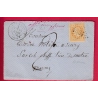 N°28 GC 4304 VITRY LA VILLE MARNE TAXE 2 MANUSCRIT AFFT INSUFF POUR ECURY SUR COOLE DEVANT DE LETTRE COVER