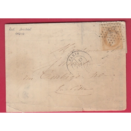 N°28 PARIS ETOILE 23 R ALLIGRE POUR PARIS LETTRE COVER