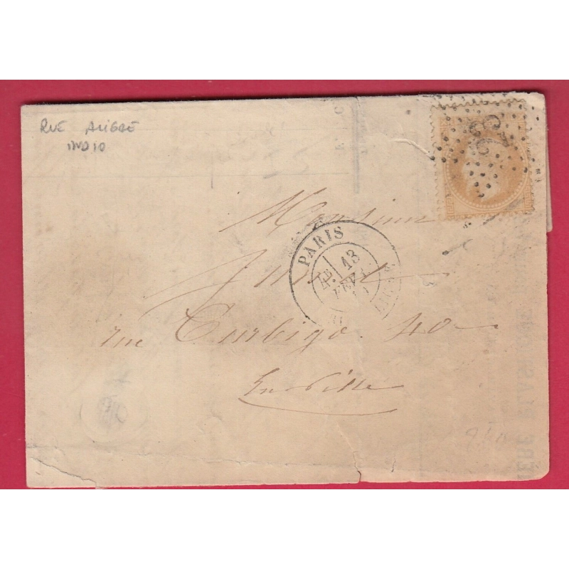 N°28 PARIS ETOILE 23 R ALLIGRE POUR PARIS LETTRE COVER