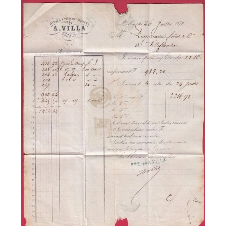 N°31 GC 2360 MILLAU AVEYRON POUR VILLEFRANCHE LETTRE COVER