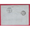 N°60 GC 772 CASTRES TARN BM SEMALENS ( ETIQUETTE PUB ) POUR PARIS LETTRE COVER