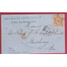 N°38 PARIS ETOILE 5 VARIETE 5 CASSE POTHION 3621 POUR STRASBOURG ALSACE LORRAINE ALLEMAGNE LETTRE COVER