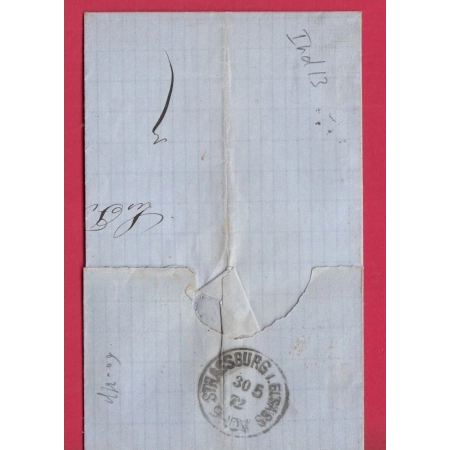 N°38 PARIS ETOILE 5 VARIETE 5 CASSE POTHION 3621 POUR STRASBOURG ALSACE LORRAINE ALLEMAGNE LETTRE COVER