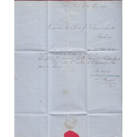 N°38 PARIS ETOILE 5 VARIETE 5 CASSE POTHION 3621 POUR STRASBOURG ALSACE LORRAINE ALLEMAGNE LETTRE COVER