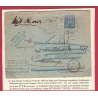 N°90 COUTANCES MANCHE TAXE 1d FB ANGLETERRE CHERBOURG REEXPEDIEE SOUTHAMPTON RETOUR ENVOYEUR RECLAMATIONS LETTRE COVER