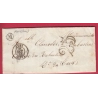 CAD TYPE 15 ALBI TARN BOITE RURALE M MAUSSANS POUR RABASTENS 1853 LETTRE COVER