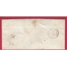 CAD TYPE 15 ALBI TARN BOITE RURALE M MAUSSANS POUR RABASTENS 1853 LETTRE COVER
