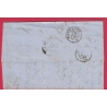 N°14 COIN DE FEUILLE PC 2221 NANTES POUR BELFORT 1859 LETTRE COVER