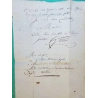 MARQUE 9 VENDOEUVRE VENDEUVRE AUBE POUR CHAUMONT HAUTE MARNE 44x12 1824 LETTRE COVER FRANCE