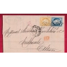 N°55 60 GC 6326 MARSEILLE PLACE CENTRALE POUR MULHOUSE HAUT RHIN ALSACE LORRAINE ALLEMAGNE LETTRE COVER