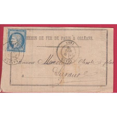 N°60 CAD TYPE 18 LAVAUR TARN POUR LAVAUR DOUBLE PORT LOCAL DEVANT DE LETTRE COVER