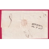 CAD TYPE 13 PARIS BUREAU DE LA MAISON DU ROI 1835 PP ROUGE POUR MILAN ITALIE ITALIA LETTRE COVER