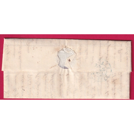 SUISSE GENEVE 1841 LG LETTRE GENEVOISE ENTREE SUISSE FERNEY POUR PARIS LETTRE COVER