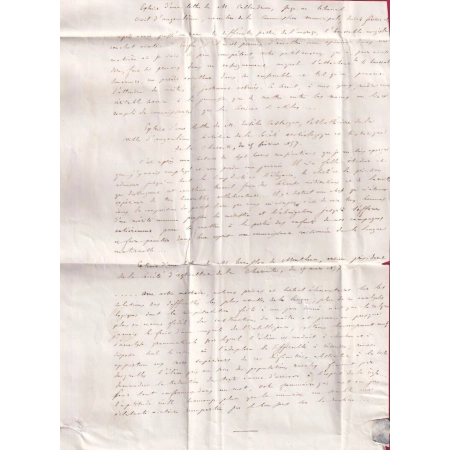 N°14 BANDE DE 3 + UN AMBULANT LA ROCHELLE A PARIS DEPART ANGOULEME CHARENTE POUR LESPARRE GIRONDE LETTRE COVER