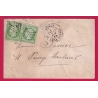 N°20 X2 PARIS ETOILE PLEINE PL DE LA BOURSE POUR PARIS LETTRE COVER