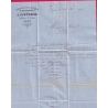 N°22 PC DU GC 2145 LYON RHONE 21 DEC 1862 POUR PARIS CAD TYPE 15 INDICE 21 RARE LETTRE COVER