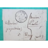 CAD TYPE 12 MOUZON ARDENNES POUR DOUAI NORD AMELIORATION DE DATE 1832 LETTRE COVER FRANCE