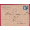 N°60 CAD TYPE 17 PARIS RUE D'ENGHIENS POUR REIMS MARNE LETTRE COVER