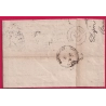 N°55 60 GC 1307 DIJON COTE D'OR POUR MULHOUSE HAUT RHIN ALSACE LORRAINE ALLEMAGNE LETTRE COVER