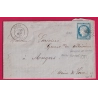 N°60 PC DU GC 2103 LOURY LOIRET OR FABRIQUE DE CHAUX DE MAISON BLANCHE ANGERS MAINE ET LOIRE LETTRE COVER