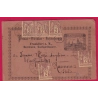 N°85 X5 PARIS 1891 R ST DOMINIQUE SUR ENTIER POSTE LOCALE FRANKFURT ALLEMAGNE POUR RAVENNA ITALIE ITALIA LETTRE COVER