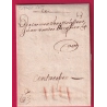 LETTRE DE 1650 TAXE ESPAGNOLE IIII OSTENDE BELGIQUE POUR ANVERS LETTRE COVER