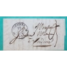 CAD TYPE 12 VOUZIERS ARDENNES POUR VERDUN MEUSE 1837 LETTRE COVER FRANCE