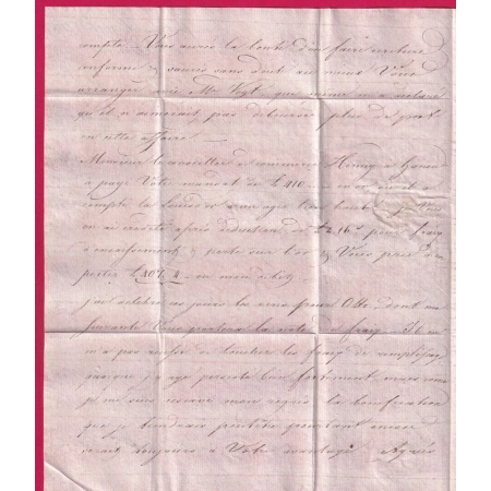 MARQUE 67 STRASBOURG BAS RHIN ACHEMINE DE FRANKFURT ALLEMAGNE 1804 MARQUE ACHEMINEUR MANUSCRIT AU DOS BEAUNE COTE D'OR