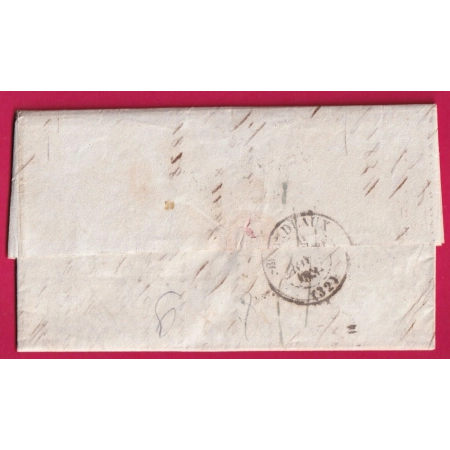 MARQUE PAYS OUTREMER PAR LE HAVRE NEW YORK USA 1834 POUR BORDEAUX LETTRE COVER
