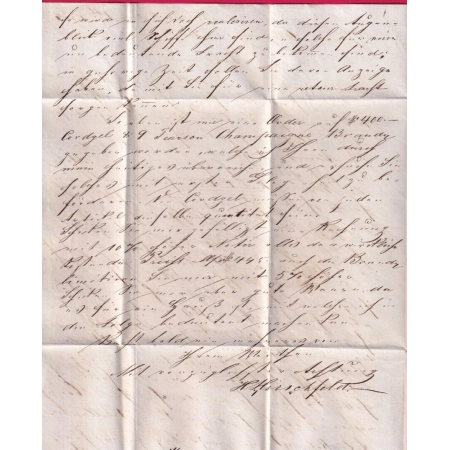 MARQUE PAYS OUTREMER PAR LE HAVRE NEW YORK USA 1834 POUR BORDEAUX LETTRE COVER